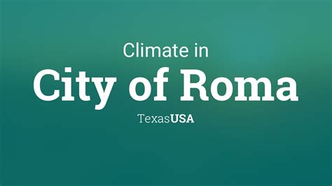 weather roma tx monthly.